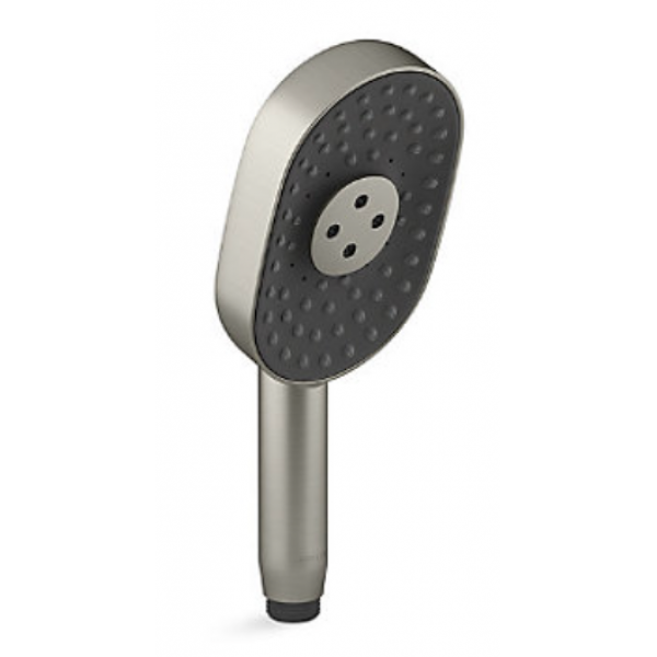 Kohler K-26284T STATEMENT 多功能長方形手持花灑 (羅曼銀)｜3種噴灑模式、Katalyst注氧技術